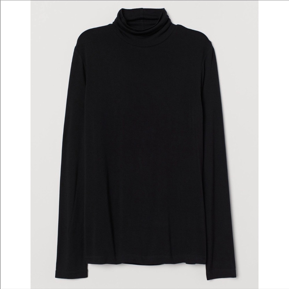 H&M Basics Turtleneck Top - Black